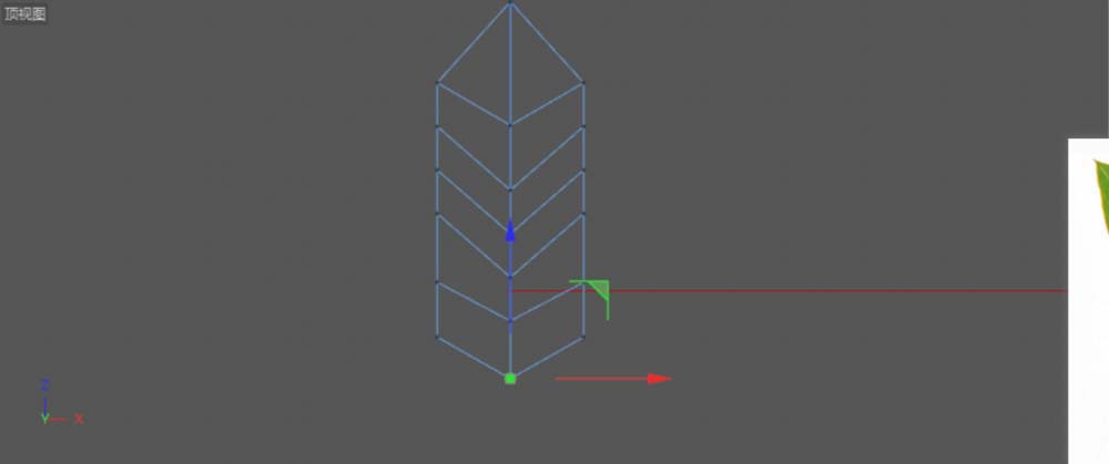 C4D设计实例教程：C4D画一片绿色叶子的方法